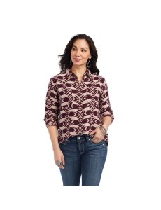 Ariat REAL Billie Jean Shirt North Star Jacquard | VHTACD-716