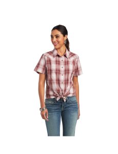 Ariat REAL Billie Jean Shirt Russet Plaid | USGJQW-905