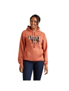 Ariat REAL Branded Logo Hoodie Aragon | VWDIMN-253