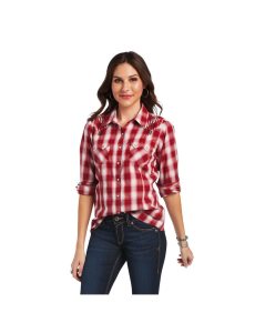 Ariat REAL Ruby Shirt Ruby Plaid | NWDQAX-938