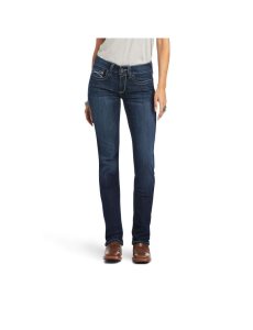 Ariat R.E.A.L. Mid Rise Clarissa Straight Jean Midnight | UGQFHM-925