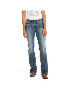 Ariat R.E.A.L. Mid Rise Stretch Whipstitch Boot Cut Jean Rainstorm | MJCBNL-952