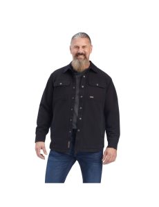 Ariat Rebar Classic Canvas Shirt Jacket Black | XKGMPZ-960