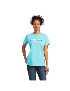 Ariat Rebar Cotton Strong Logo T-Shirt Meadowbrook | VCRHFS-649