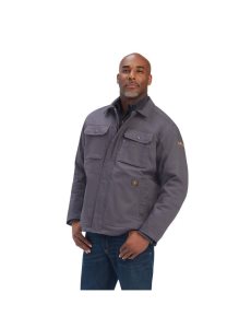 Ariat Rebar DuraCanvas Sherpa-Lined Coat Rebar Grey | VZJRMT-067