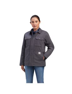 Ariat Rebar DuraCanvas Sherpa-Lined Coat Rebar Grey | WJGVZS-572