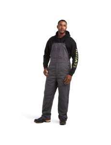 Ariat Rebar DuraCanvas Stretch Insulated Bib Rebar Gray | RSUIKN-605