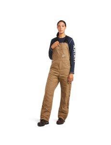 Ariat Rebar DuraCanvas Stretch Insulated Bib Field Khaki | YZRSLA-957