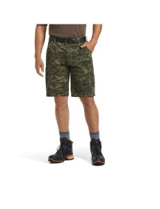 Ariat Rebar DuraStretch Made Tough Cargo Short Deep Forest Digi Camo | HJLIAZ-650