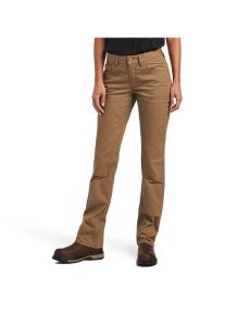 Ariat Rebar DuraStretch Made Tough Double Front Pant Field Khaki | FXVTER-567