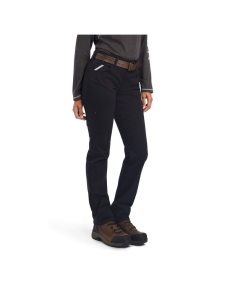 Ariat Rebar DuraStretch Made Tough Straight Leg Pant Black | KMBYPT-358