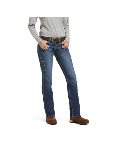 Ariat Rebar DuraStretch Riveter Straight Leg Jean Nightride | PJOWDS-801