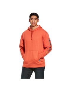 Ariat Rebar Graphic Hoodie Volcanic Heather | GCJXAV-275