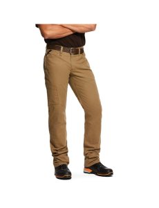 Ariat Rebar M4 Low Rise DuraStretch Made Tough Stackable Straight Leg Pant Field Khaki | LZKOMC-670