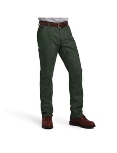 Ariat Rebar M4 Low Rise DuraStretch Made Tough Double Front Stackable Straight Leg Pant Deep Forest | OUYNHX-136