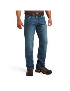 Ariat Rebar M5 Straight DuraStretch Basic Stackable Straight Leg Jean Edgewood | CSOYQW-687