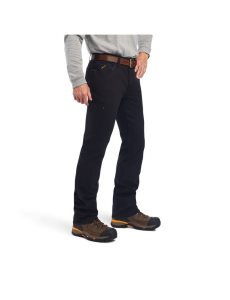 Ariat Rebar M7 DuraStretch Made Tough Straight Pant Black | YGVPSZ-365