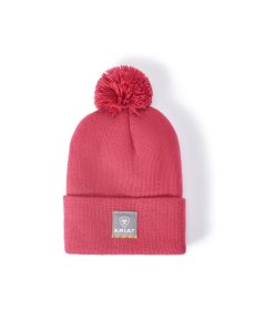 Ariat Rebar Pom Beanie Crab Apple | PEKHNT-410