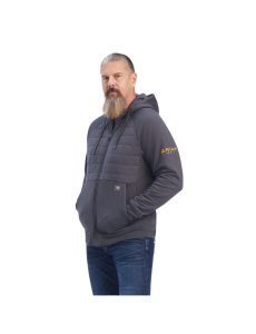 Ariat Rebar Regulator Full Zip Hoodie Rebar Grey | YFPCGH-670