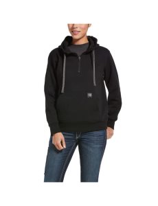 Ariat Rebar Skill Set 1/2 Zip Hoodie Black | QCJBFR-057