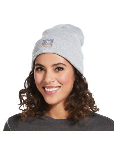 Ariat Rebar Watch Cap Light Grey/White | ILYKHV-940