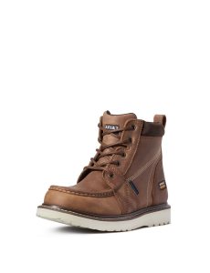 Ariat Rebar Wedge Moc Toe Waterproof Work Boot Aged Honey | GYLJSF-926