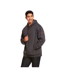 Ariat Rebar Workman Hoodie Charcoal | NPYDAG-253