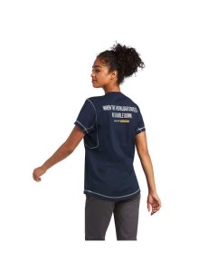 Ariat Rebar Workman Phrase T-Shirt Navy | IHYUEZ-417