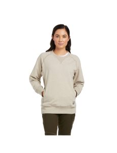 Ariat Rebar Workman Washed Fleece Sweatshirt Oatmeal Heather | XNGZCL-761