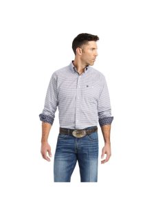 Ariat Relentless Savvy Stretch Classic Fit Shirt White | KYUPRM-026