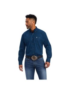 Ariat Relentless Skillful Stretch Classic Fit Shirt Poseidon | WLJCZQ-986