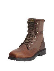 Ariat RigTek 8' Wide Square Toe Composite Toe Work Boot Oiled Brown | OALXPH-983