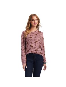 Ariat Roping Top Bandit Town Print | XGRZSE-906