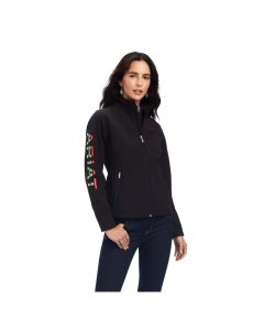 Ariat Rosas Team Softshell Jacket Black | EAKBYJ-980