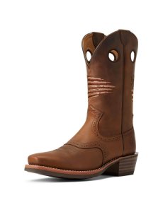 Ariat Roughstock Patriot Western Boot Distressed Brown | TDVABN-740