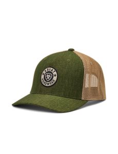 Ariat Round Logo Patch Cap Green | QBCDHK-719