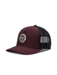 Ariat Round Logo Patch Cap Wine | DSOBEP-765