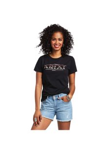 Ariat Serape Style T-Shirt Black | GZXJWD-308