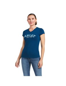 Ariat Since 1993 T-Shirt Blue Opal | BVUOTX-749