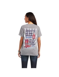 Ariat Singing the Blues Tee Charcoal Gray | RHFTLM-281