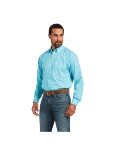 Ariat Solid Slub Classic Fit Shirt Merman | FWEOYT-432