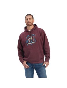 Ariat Southwest Block Sweatshirt Malbec Heather | MAFXPU-854