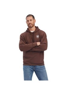 Ariat Southwest Leather Sweatshirt Chestnut | DINLUE-053