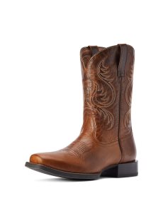 Ariat Sport Boss Man Western Boot Rich Cognac | MZXAGH-726