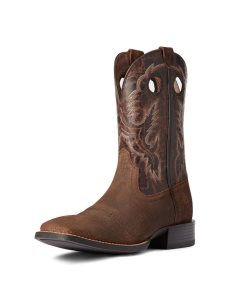 Ariat Sport Buckout Western Boot Rough Ginger | SCKJAR-689