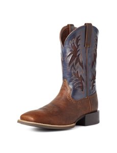 Ariat Sport Cool VentTEK Western Boot Bar Top Brown | PUBRFO-742