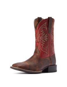 Ariat Sport Pardner Western Boot Matte Rebel Brown | FAICGK-401