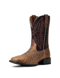 Ariat Sport Smokewagon Western Boot Grizzly Elephant Print | ADZWUX-127