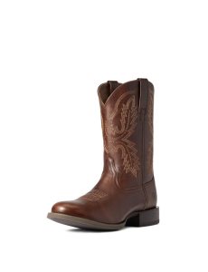 Ariat Sport Stratten Western Boot Hillside Brown | HATLWJ-941