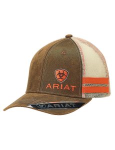 Ariat Structured Medium High Cap Brown Oilskin | TLNCZF-259